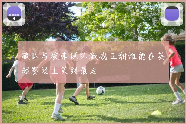 狼队与埃弗顿队激战正酣谁能在英超赛场上笑到最后